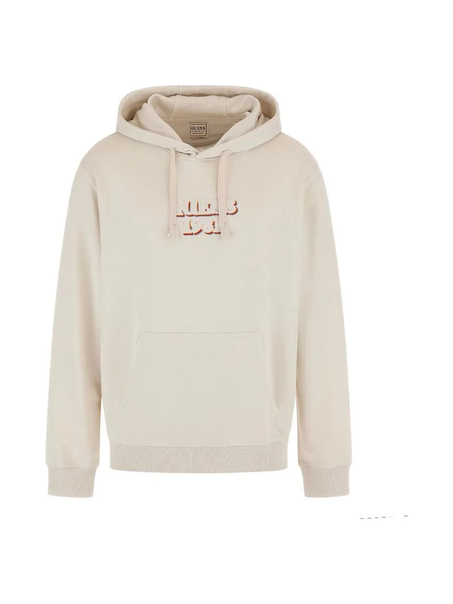 Sweat à Capuche Écru Homme Guess Embro 2