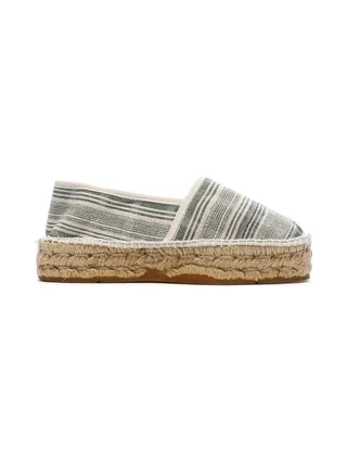 Espadrilles Blanches/Vertes Femme Pare Gabia Aduna 2