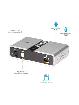 USB Audio Adapter External Sound Card 10