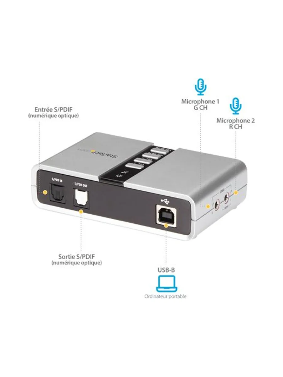 USB Audio Adapter External Sound Card 10
