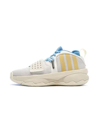 Chaussures de basketball Blanches/Jaune/Bleu Homme Adidas Dame 8 1
