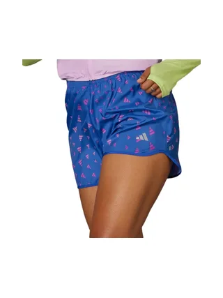 Short Bleu/Rose Femme Adidas Run It 1