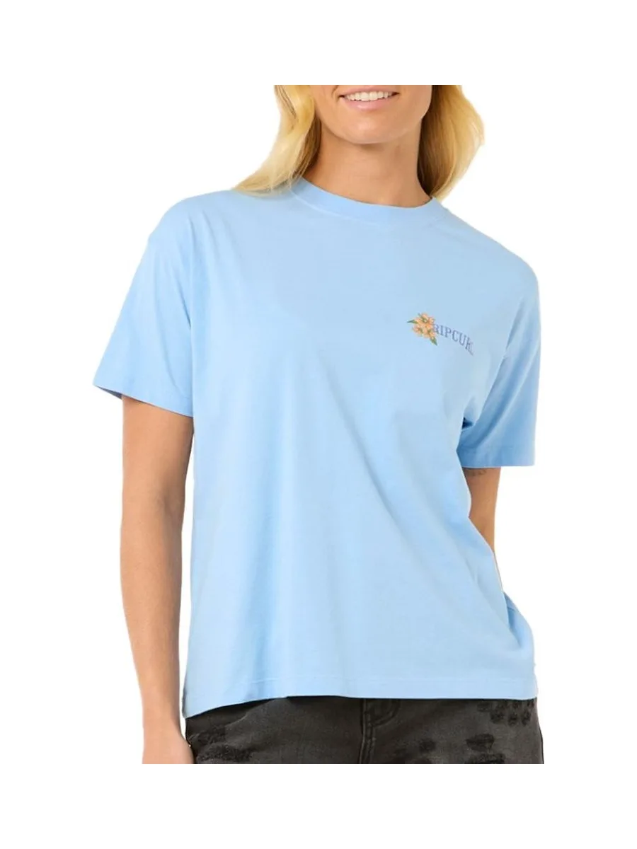 T-Shirt Bleu Femme Rip Curl Joya Relaxed 2