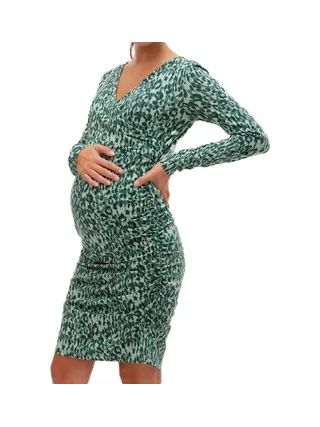 Robe de Grossesse Verte Femme Mamalicious Lebba 1