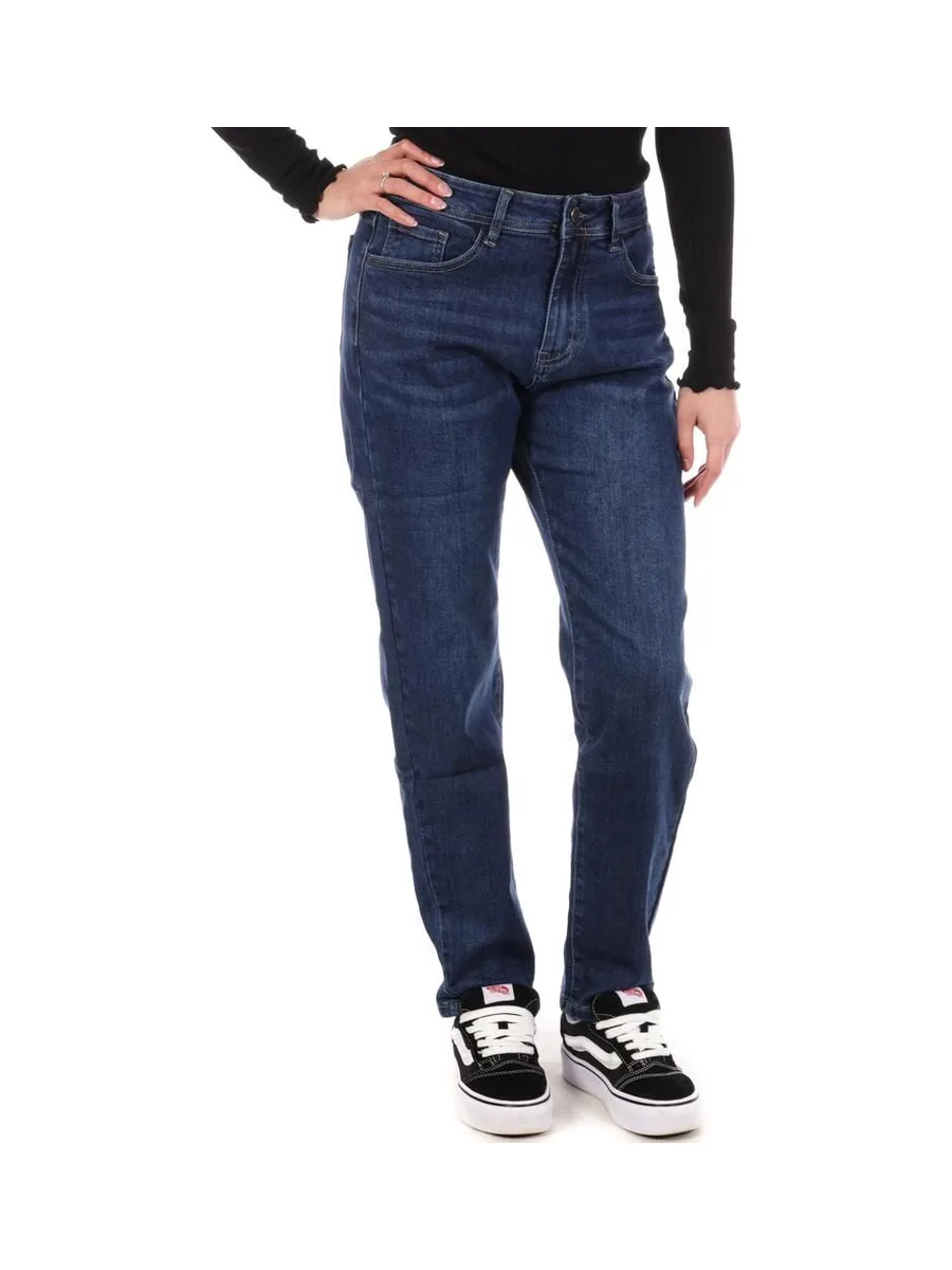 Jean Droit Bleu Femme Monday Premium 1833 2