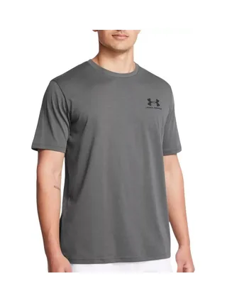 T-shirt Gris Foncé Homme Under Armour Left Chest 1