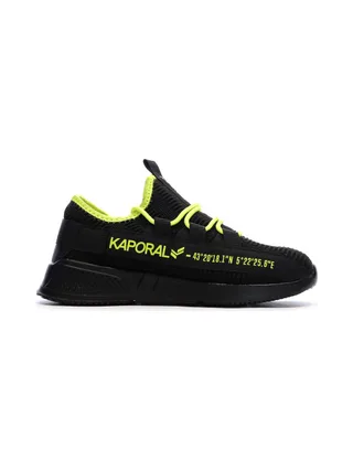 Baskets Noir/Jaune Homme Kaporal Dofino 2