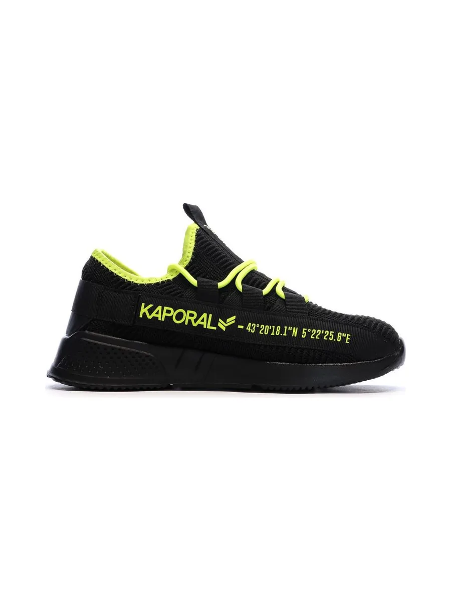 Baskets Noir/Jaune Homme Kaporal Dofino 3