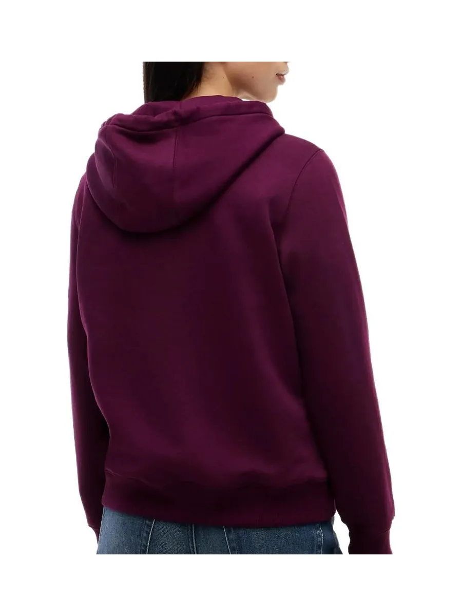 Sweat à Capuche Bordeaux Femme Tommy Hilfiger Flag1 3