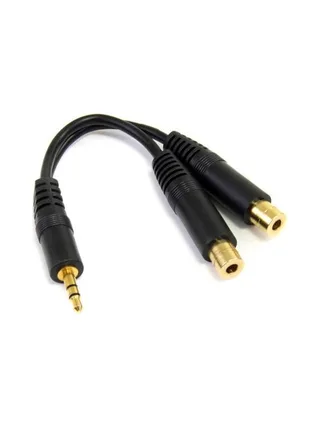 6p Stereo Splitter Cable 3.5 to 2x 3.5mm 1