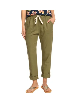 Pantalon fluide Kaki Femme Roxy The Seashor 1