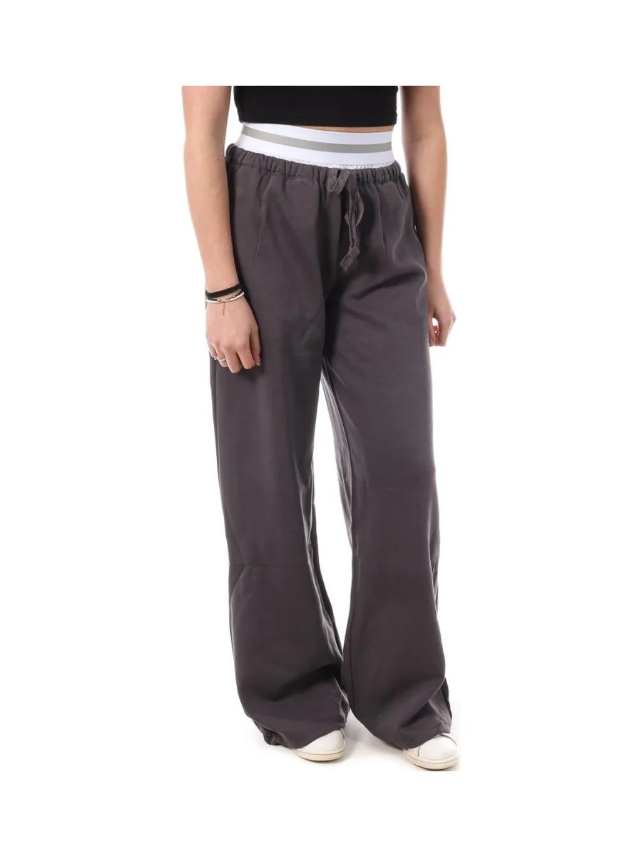 Pantalon Fluide Gris Femme Monday Premium 3256 1