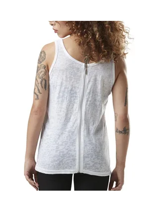 Débardeur Blanc Femme Von Dutch Zip 2