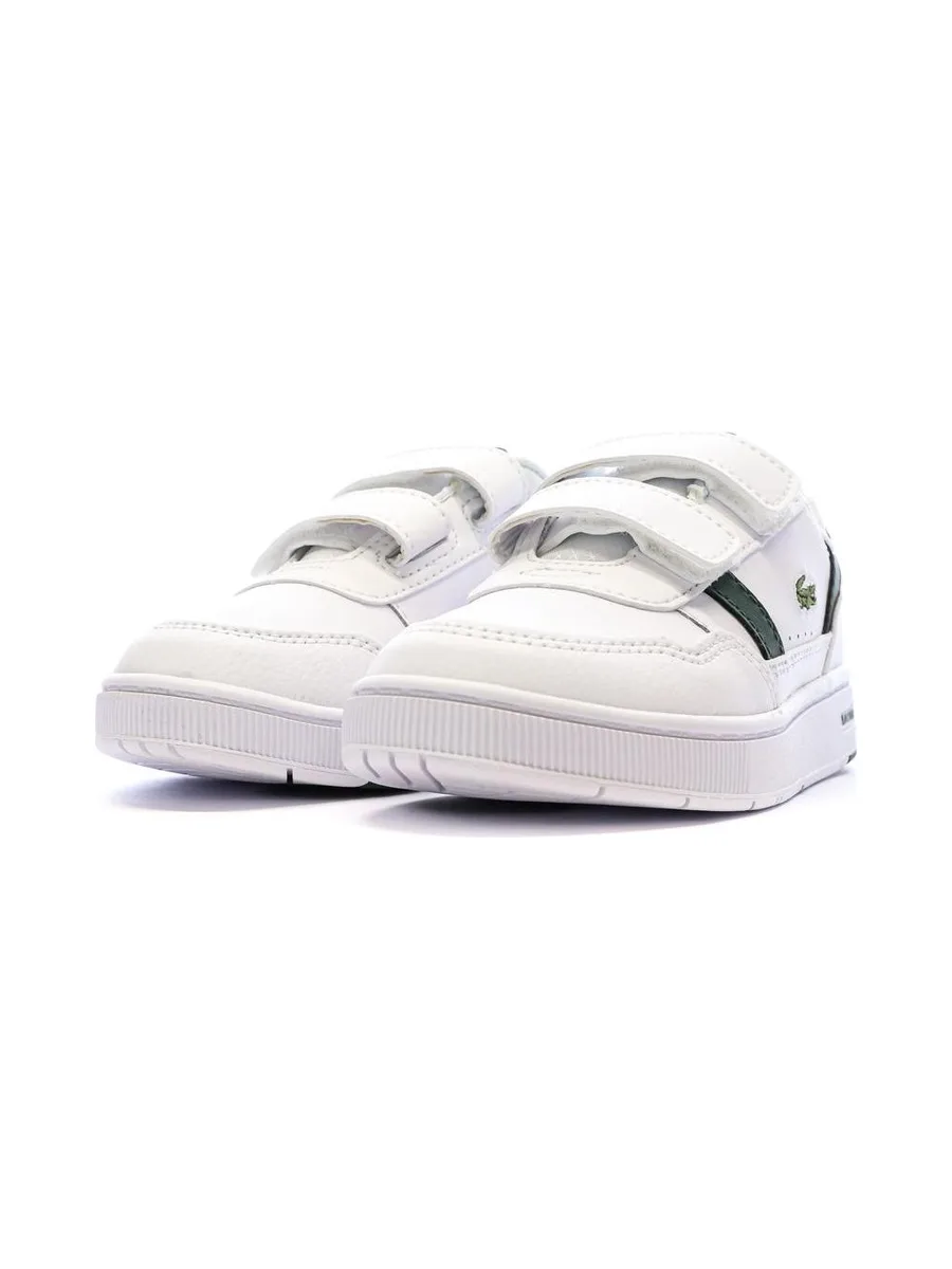 Baskets Blanches/Kaki Garçon Lacoste Court Sneakers 7