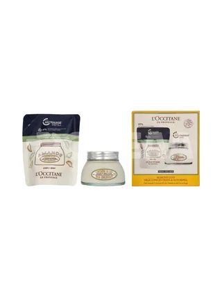L'Occitane Almond Milk Concentrate Duo Set 400ml - Milk Concentrate 200 ml/ Milk Concentrate Refill 200 ml 1