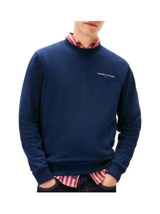 Sweat Marine Homme Tommy Hilfiger Linear Crew 1