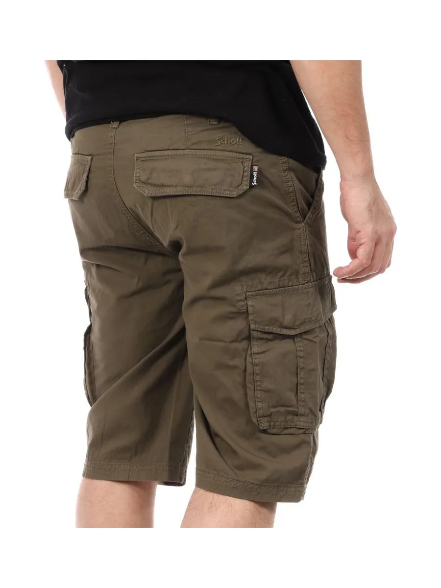 Short Kaki Homme Schott Cargo 3