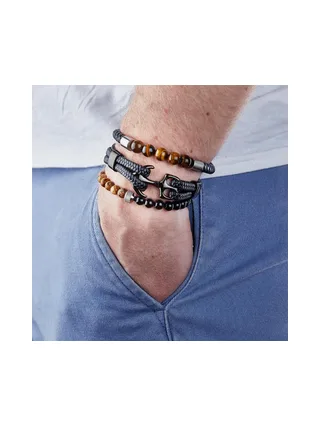 Bracelet Noir Homme Geographical Norway 315047 2
