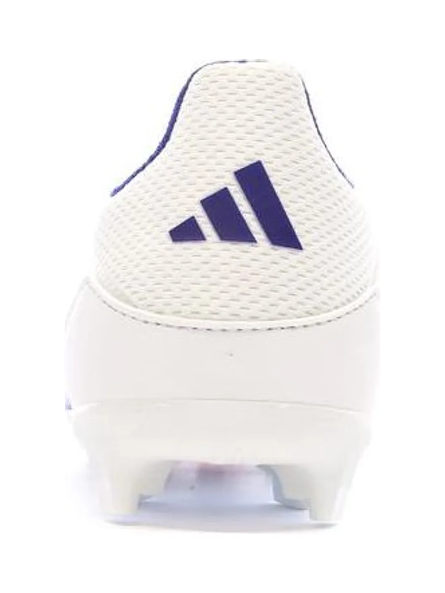 Chaussures de Foot Blanc/Bleu Junior Adidas F50 League FG/MG 4