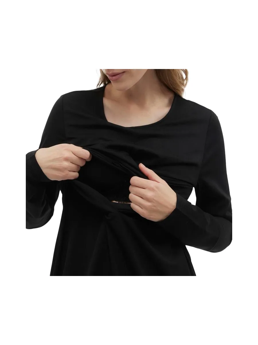 Robe Noire Femme Mamalicious Bea 4