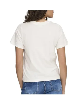 T-Shirt Blanc Femme JDY Citron 2