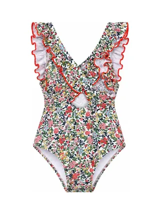 Maillot de bain Blanc/Vert Fille Ninon Lagon Bleu Ninon 2