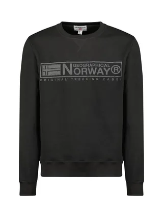 Sweat Noir Homme Geographical Norway Gantoine 1