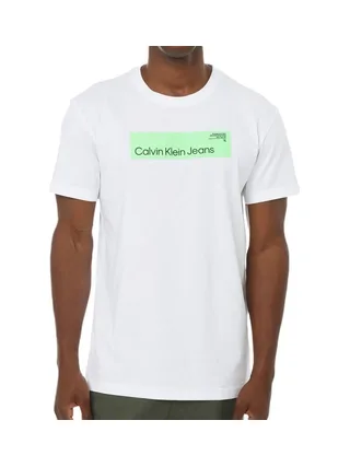 T-shirt Blanc Homme Calvin Klein Jeans Hyper Real 1