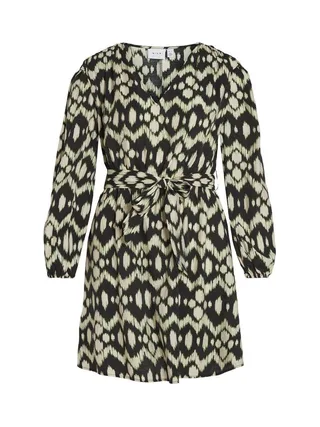 Robe Noire/Beige/Vert Femme Vila Kallila 1
