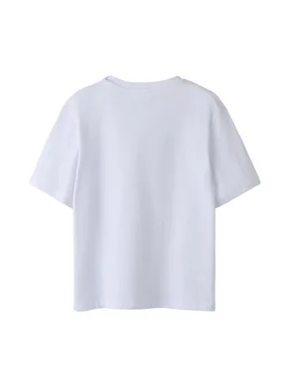 T-Shirt Blanc Fille Name it Flonnis 2
