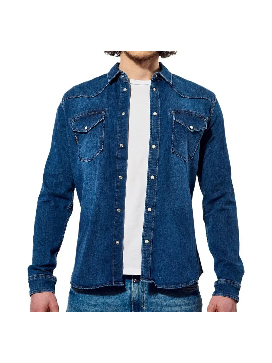 Chemise Bleu Moyen Homme Kaporal DIEGO 2