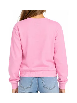 Sweat Rose Fille Champion Crew 2