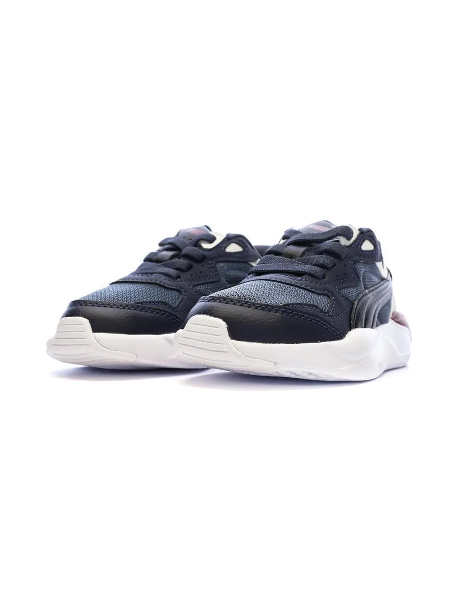 Baskets Marines/Noires/Blanc garçon Puma X-Ray Speed 7