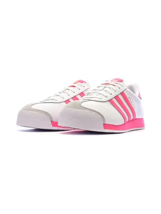 Baskets Rose/Blanc Femme Adidas Samoa 6
