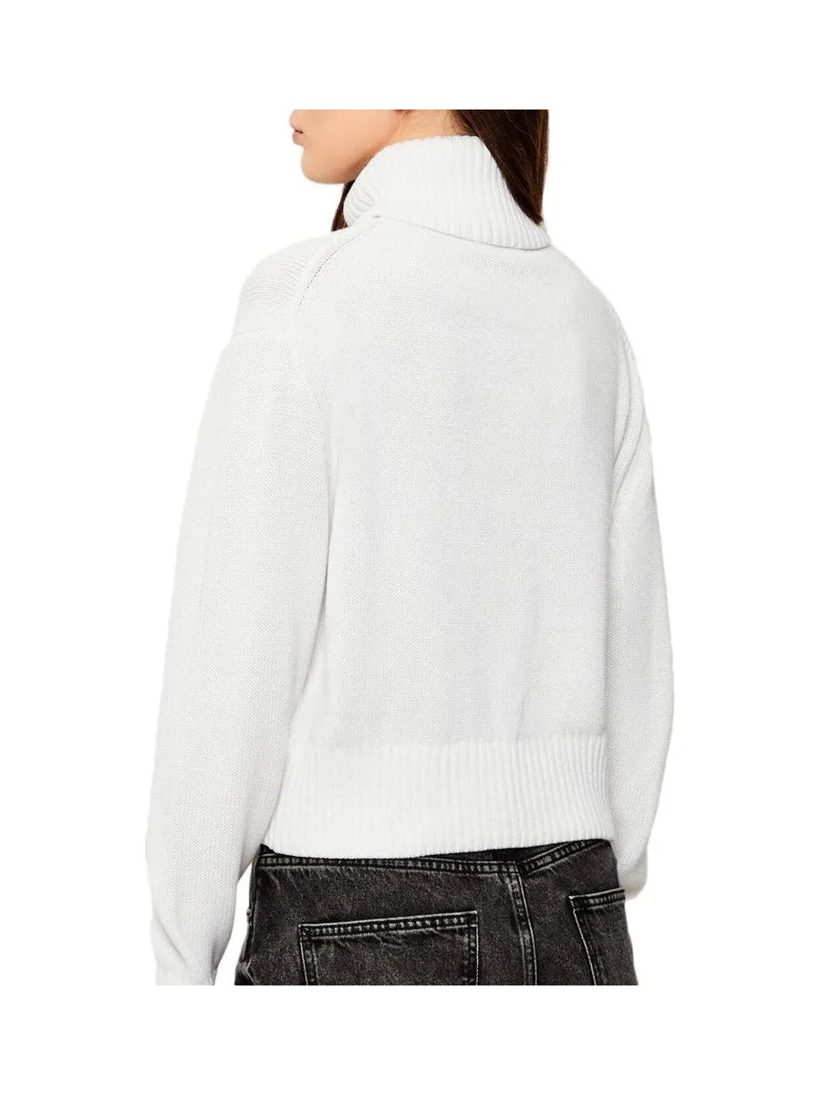 Pull Blanc Femme Calvin Klein Jeans Chenille 2