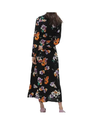 Robe Noire à Moifs Femme Vero Moda Shilah Naja 2
