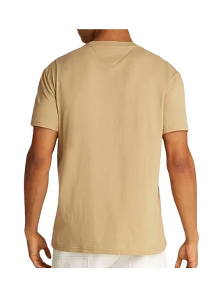 T-Shirt Beige Sable Homme Tommy Hilfiger Reg Linearss 2