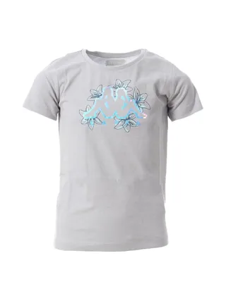 T-shirt Gris Fille Kappa Celeste 1