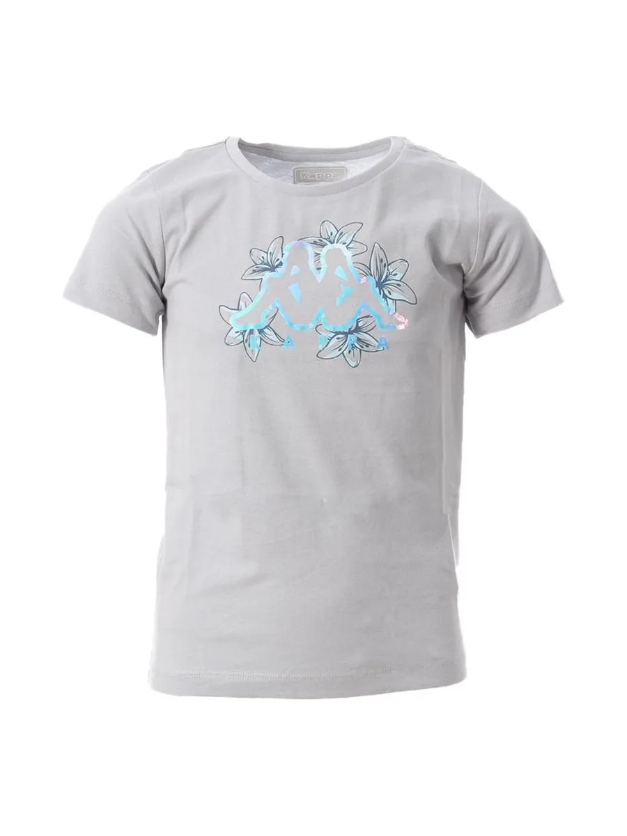 T-shirt Gris Fille Kappa Celeste 2