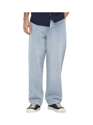 Jean Baggy Bleu Homme Only & Sons Onsfade 1