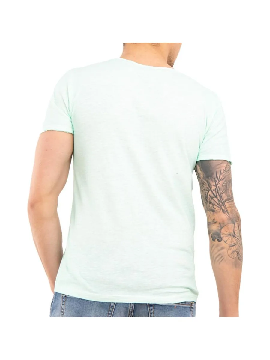 T-shirt Vert d'Eau Homme Paname Brothers Tom 3