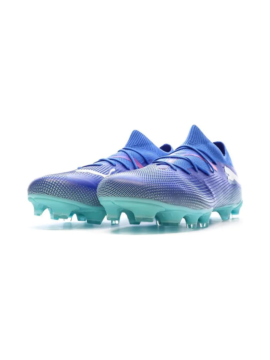 Chaussures de Foot Bleues Homme Puma Future 7 Match FG/AG 6