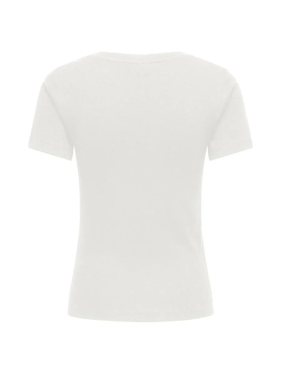 T-shirt Blanc Femme JDY Vaya 15378833 2