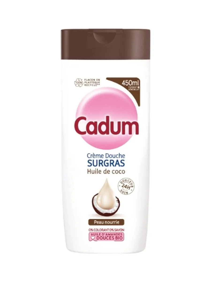 Crème Douche Surgras Huile de Coco Cadum 450ml 2