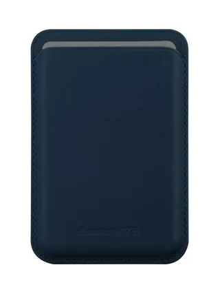 Leather wallet with MagSafe Blue 1