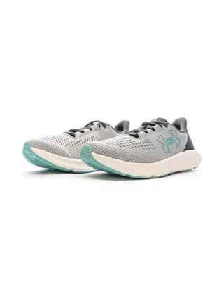 Chaussures de Running Grise/Turquoise Femme Under Armour Charged Pursuit 6
