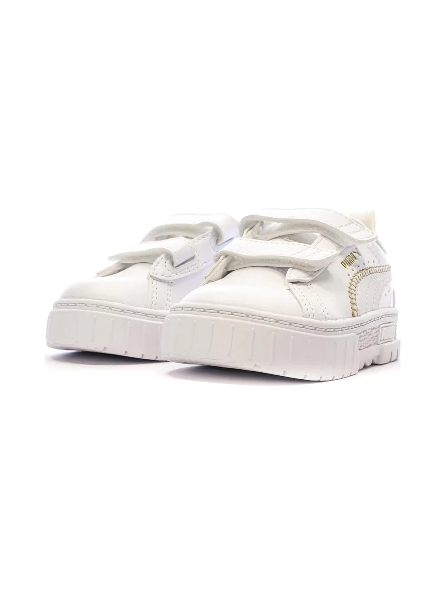Baskets Blanches Fille Puma Stitching 7