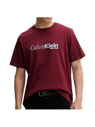 T-Shirt Rouge Homme Calvin Klein Jeans LV04RD822G 1