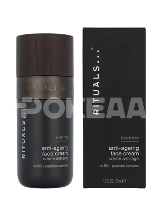 Rituals Homme Anti-Ageing Face Cream 50ml - Vit B3 + Petides Complex 1