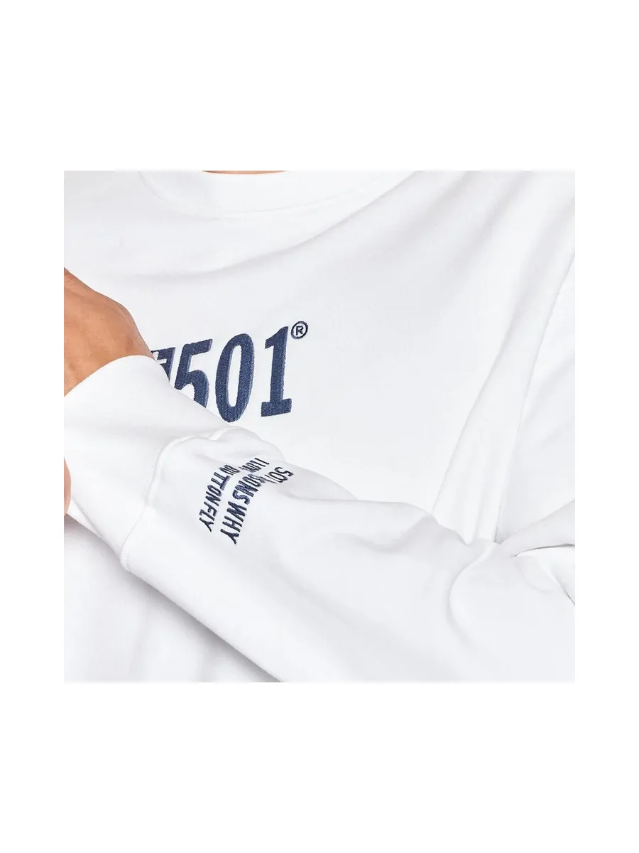 Sweat Blanc Homme Levis Relaxed Graphic 3